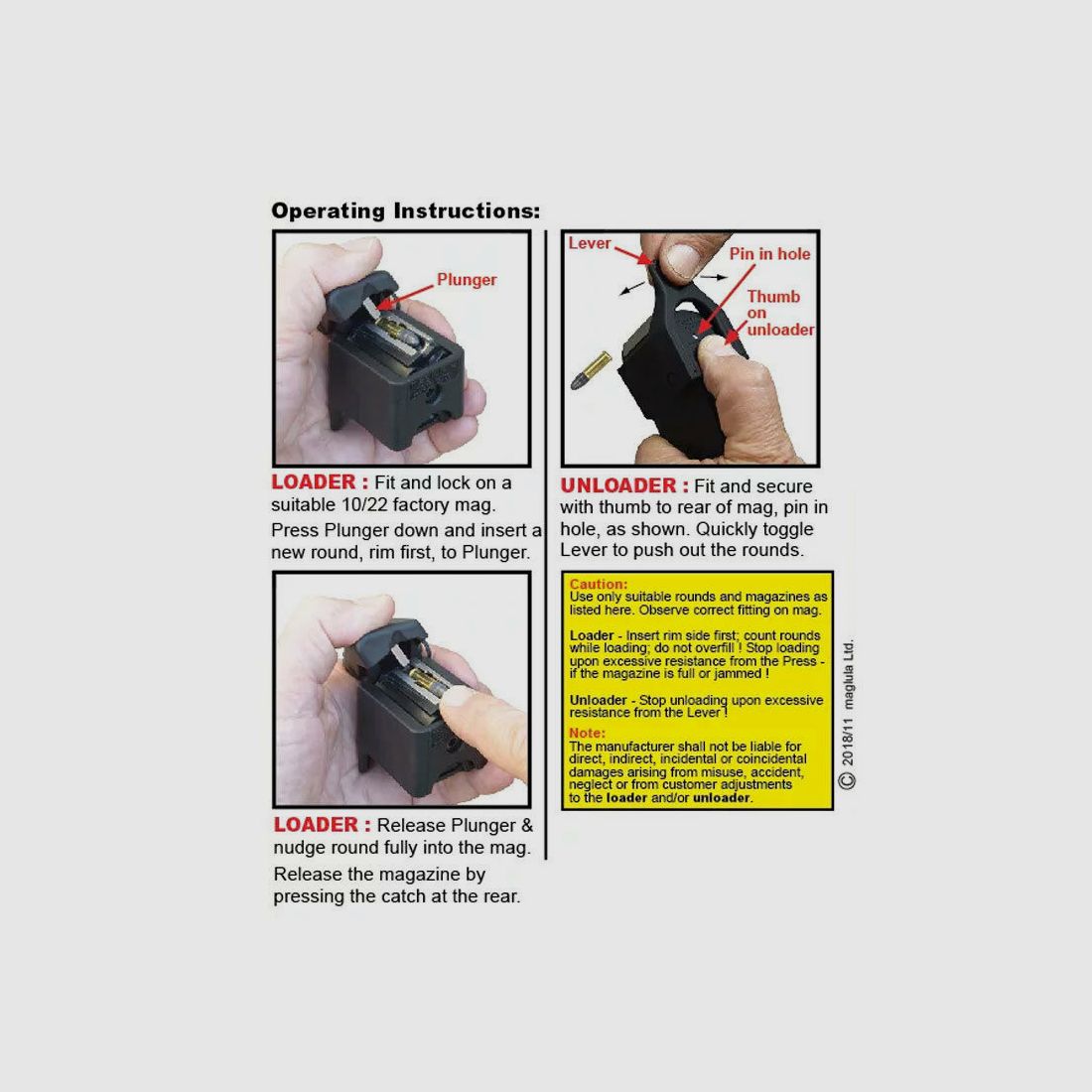 Maglula MAGLULA magazine loader for Ruger 10/22