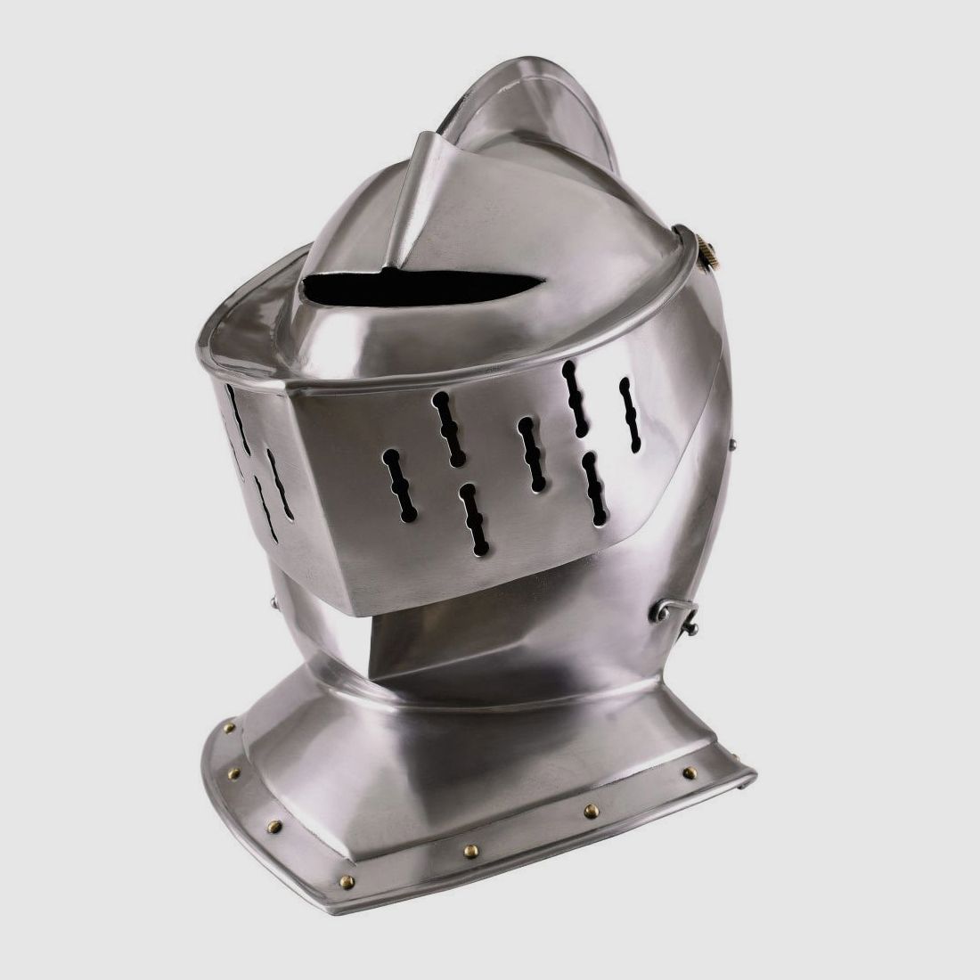 Casque de protection avec doublure en cuir et mentonnière