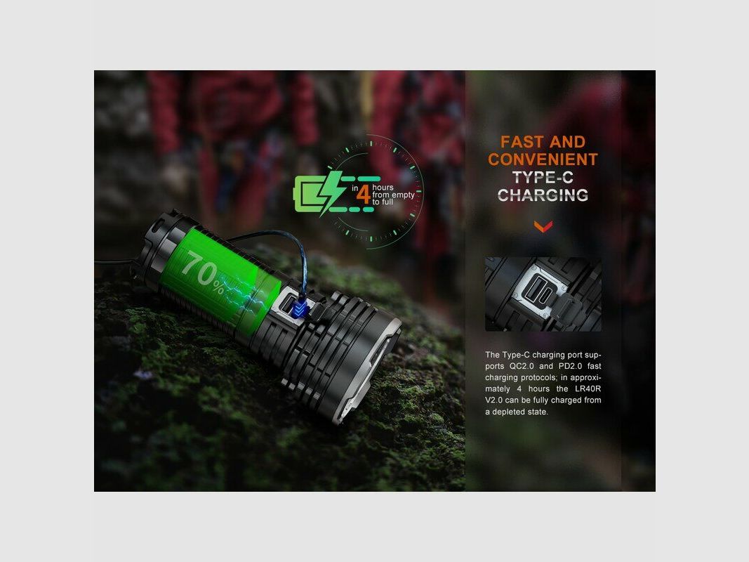 Fenix LR40R V2.0 LED flashlight