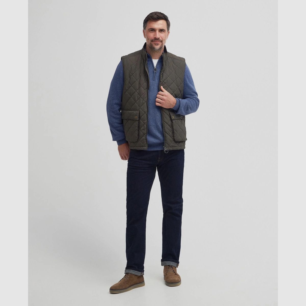 BARBOUR Weste Fernwood Dark Olive