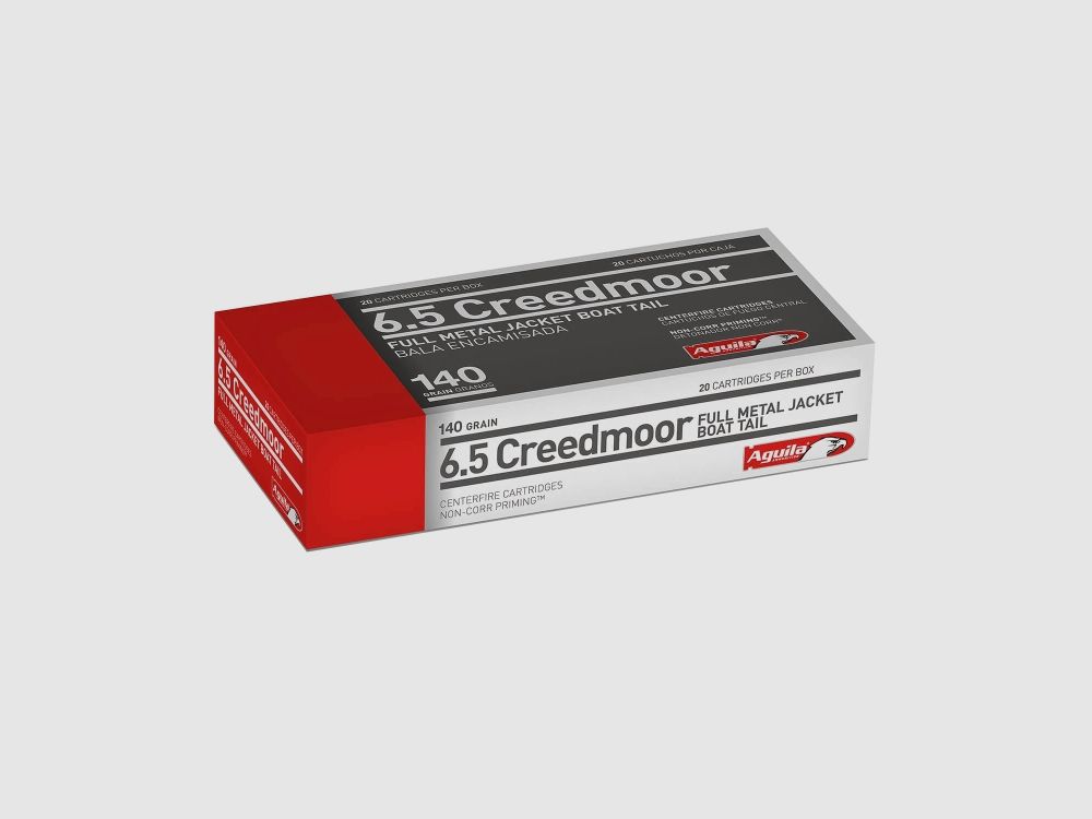 Aguila Standard 6,5mm Creedmoor 140GR FMJ 20 cartucce