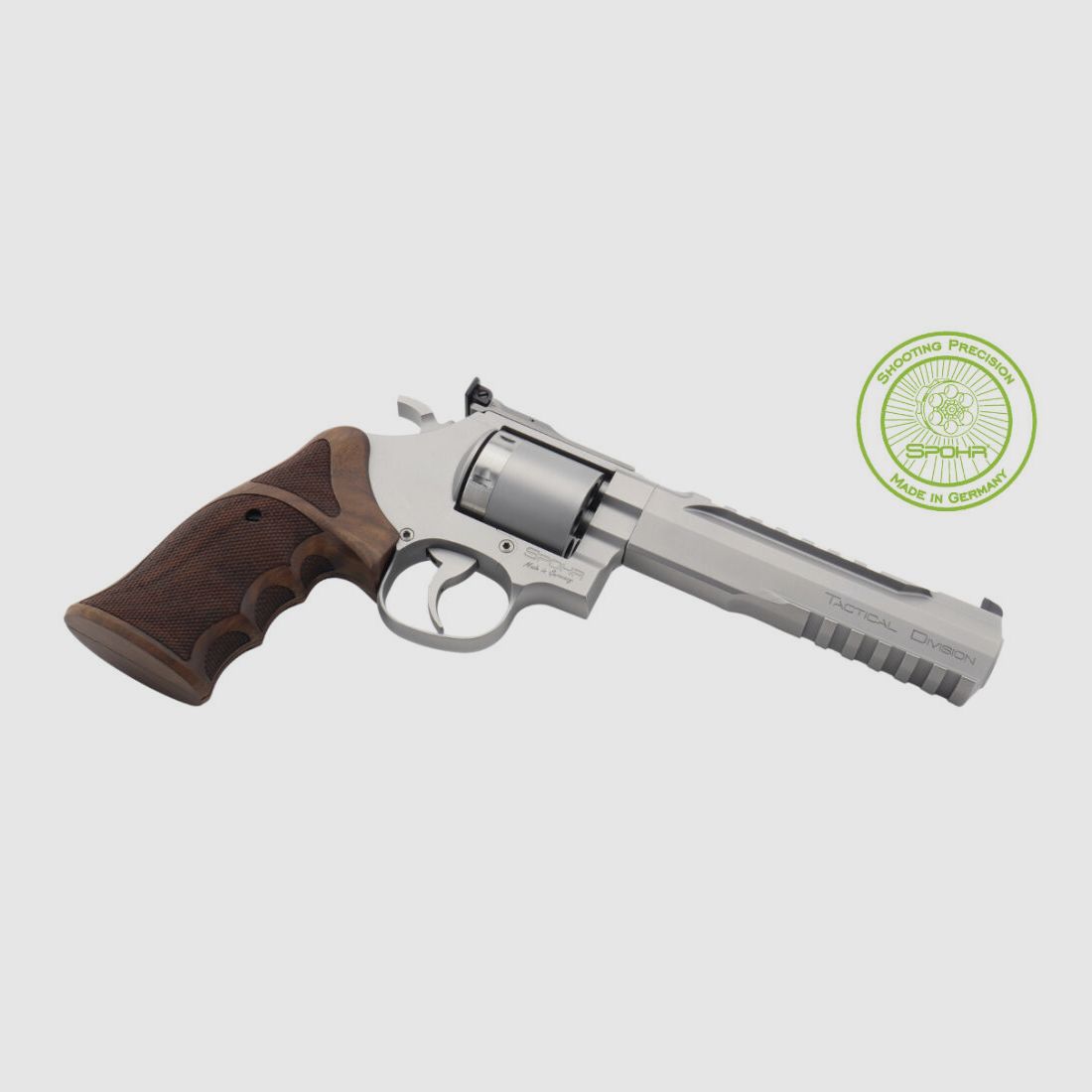 SPOHR Tactical Division Stainless 6 Inch Revolver Made in Germany 6"