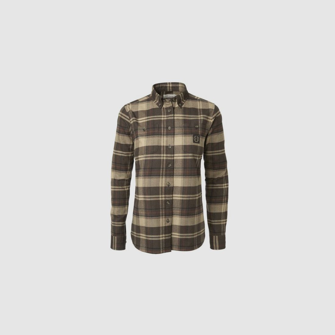Chevalier Heron women's shirt – Soil Brown Checked (1060209C7011), image 1 of 6