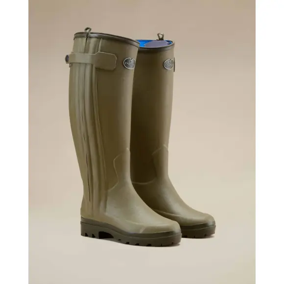 Jägerstiefel Le Chameau Damen gefüttert Neopren Grün Vierzon, Bild 5 von 14