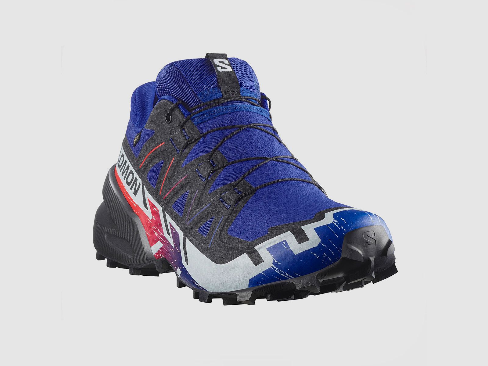 SALOMON – HOMME – SPEEDCROSS 6 GTX EQUIPE Surf The Web / Fiery Red / White, image 5 sur 7