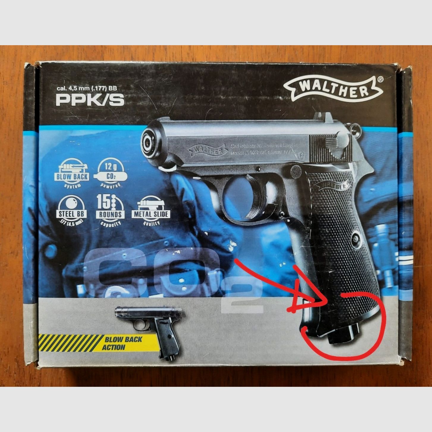 WALTHER  PPK/S   Co2  - BLOW BACK