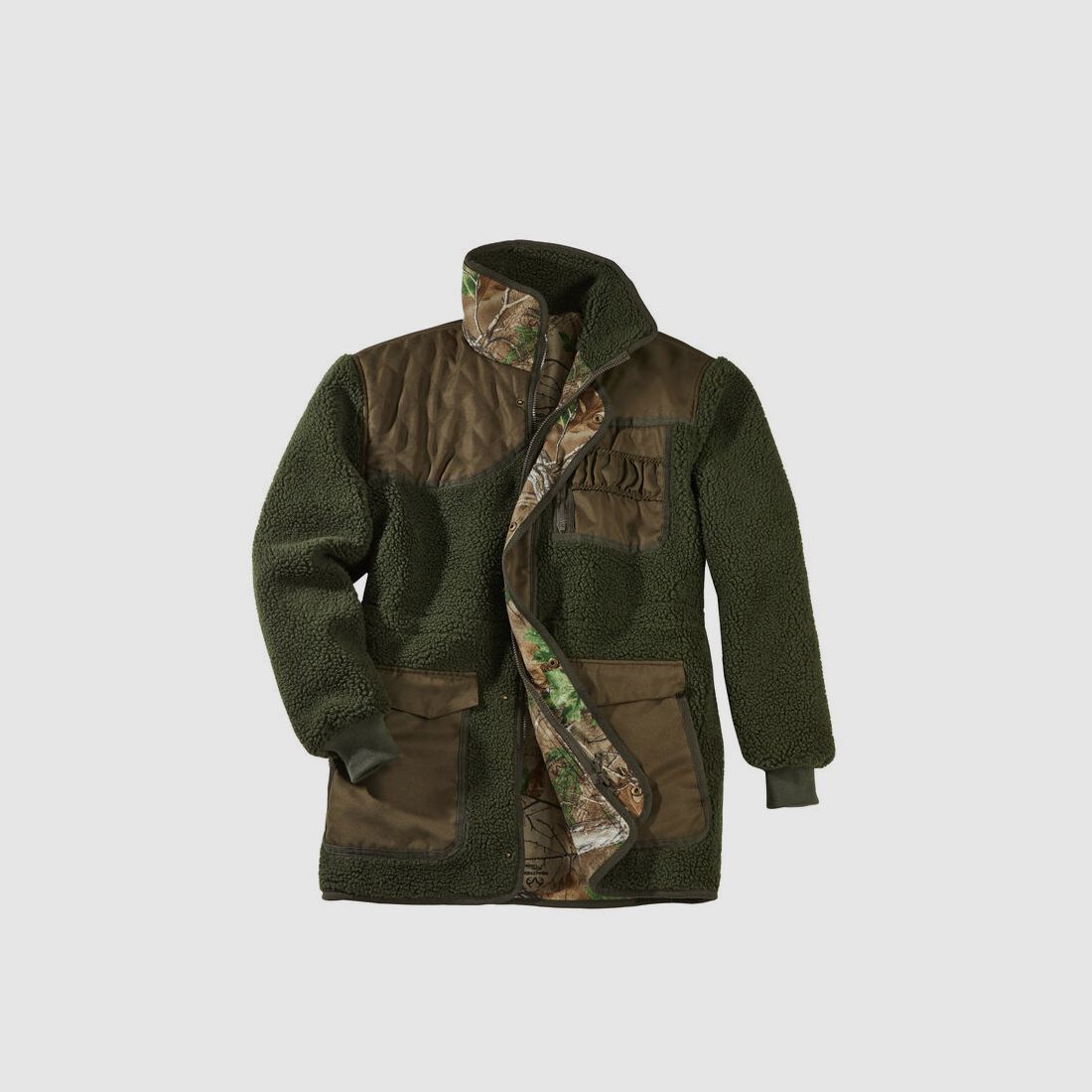 Scheibler Wendejacke Fox – Oliv/Camo Grün