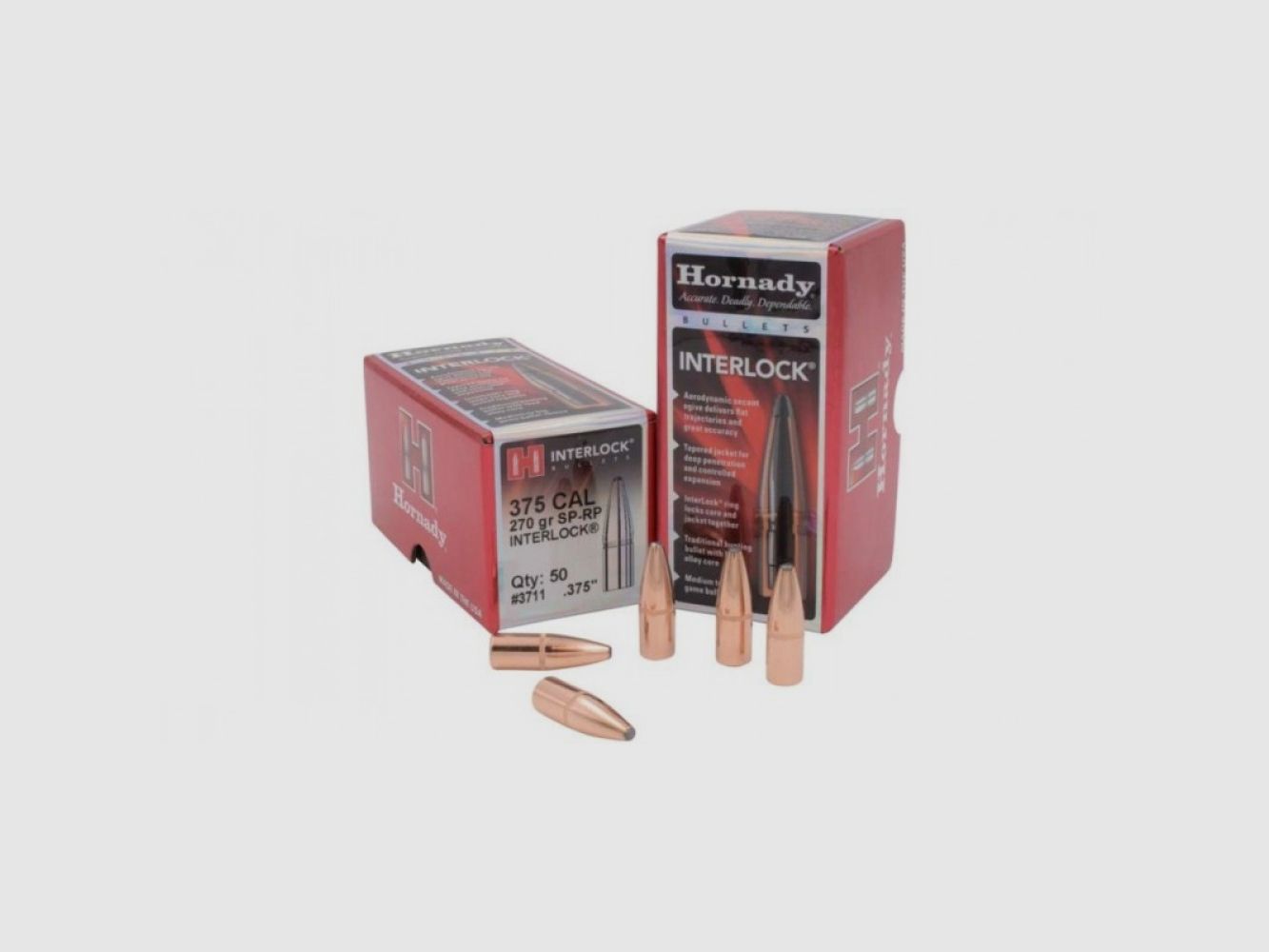 .375 Geschosse Hornady InterLock SP-RP 270 gr VE50