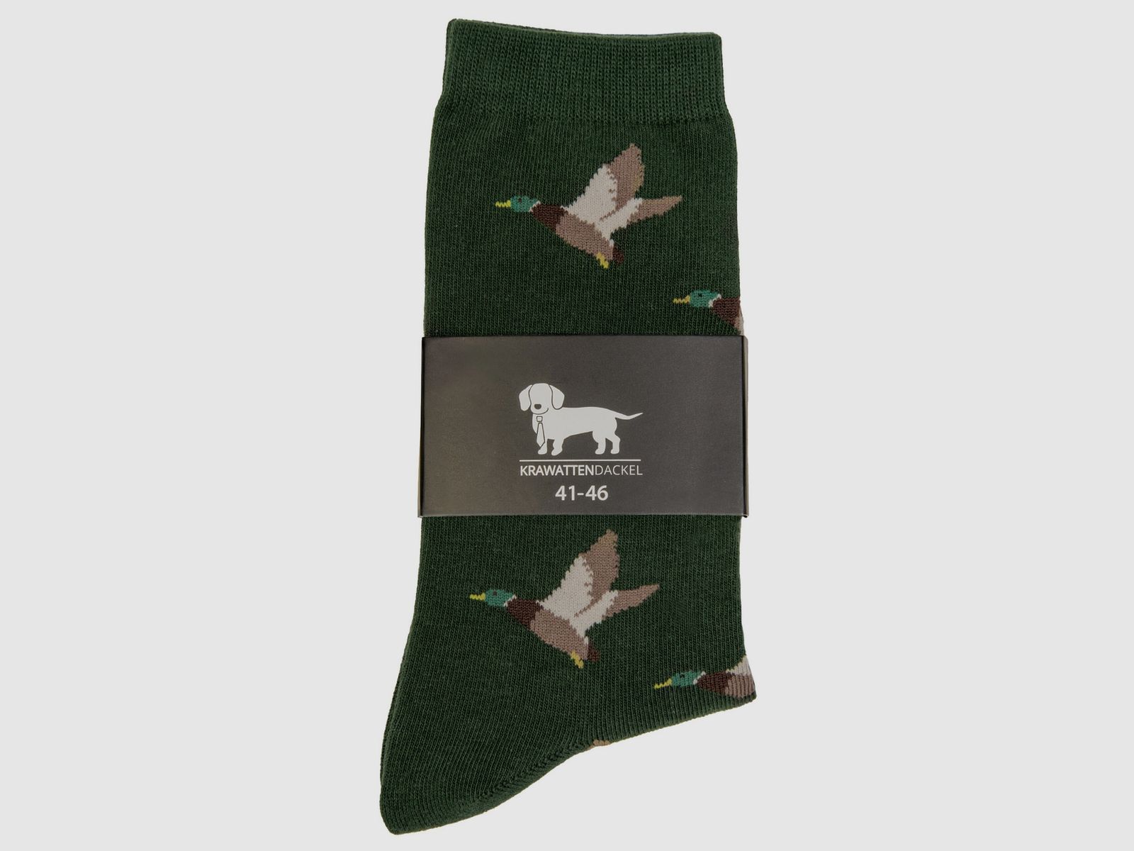 Krawattendackel Socken mit Ente