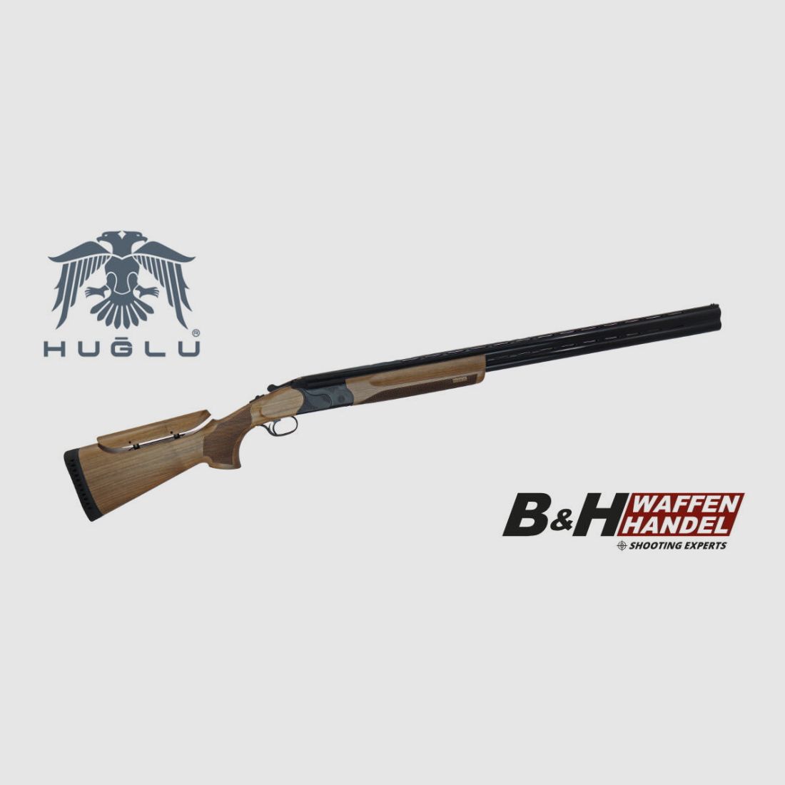Huglu dubeltowa strzelba Victor czarna 71cm / 76cm