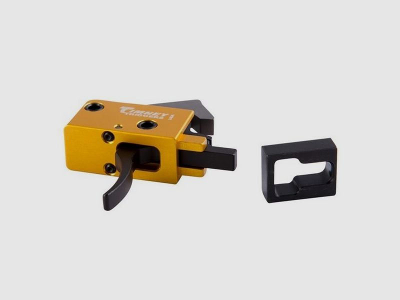 Timney Triggers TIMNEY TRIGGERS 681 AR 9mm PCC Enkelvoudige trekker, Gebogen 3lb 9mmLuger/.40S&W/.45Auto, AR PCC