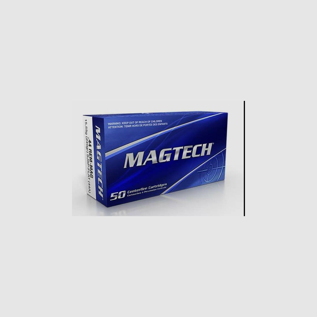 Magtech .44 Remington Magnum Palla Intera Piatta 15,6g/240grs.