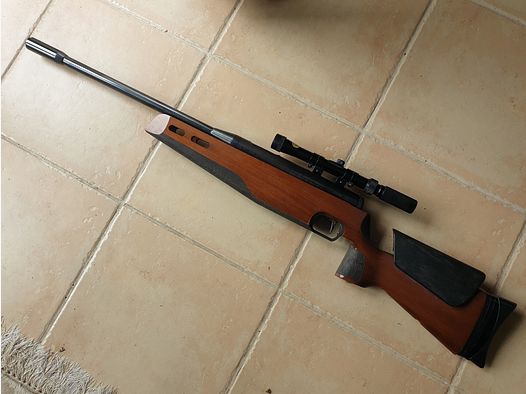 ⚠️ Atención coleccionistas Carabina de aire comprimido (de lado) Anschütz Mod. LG Match 380 Calibre 4,5mm / .177
