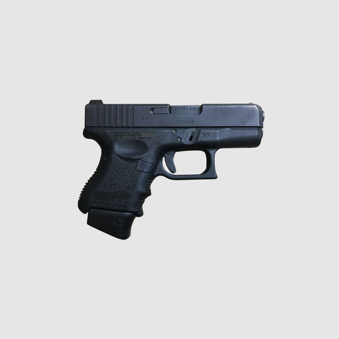 Glock pistol model 26, caliber 9mm Luger