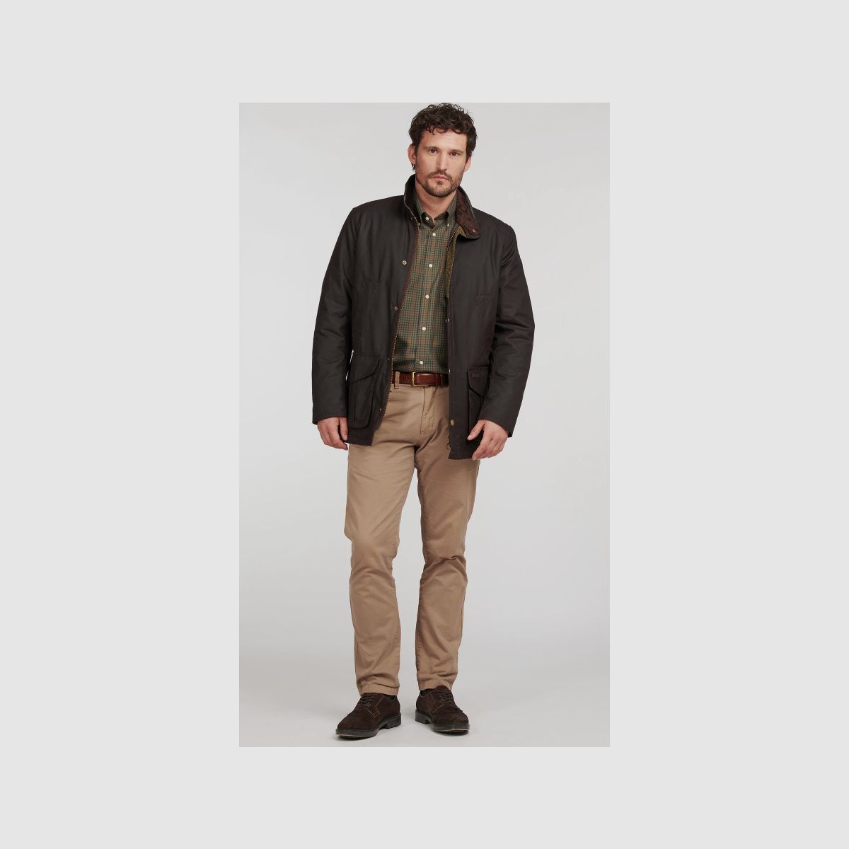 BARBOUR Hereford Wax Jacke Rustic