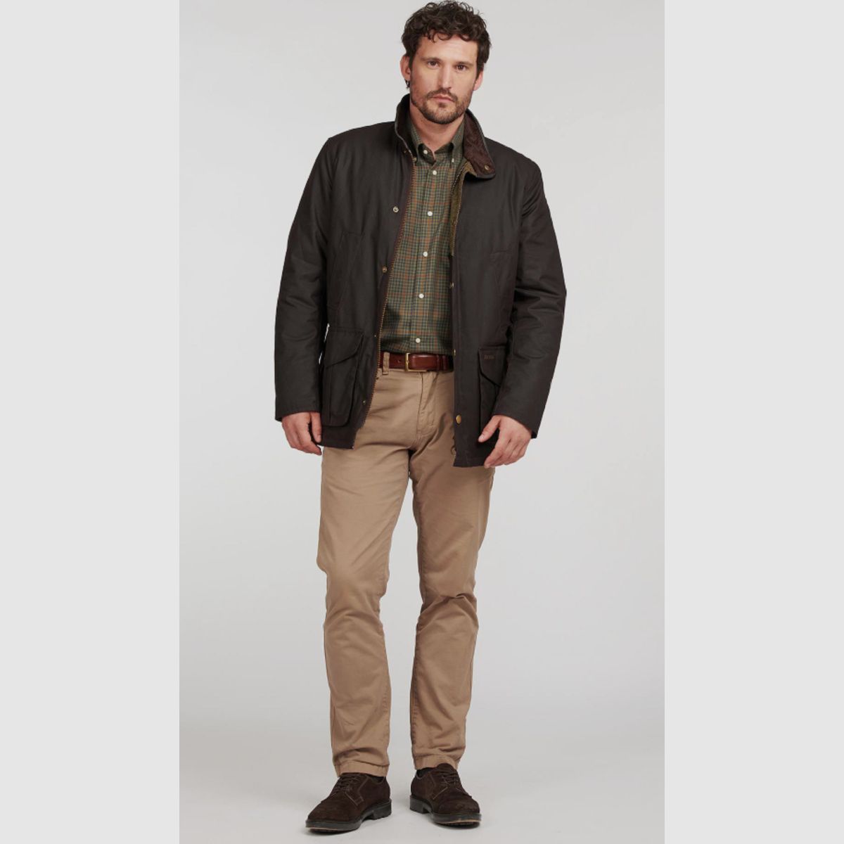 BARBOUR Hereford Wax Jacke Rustic