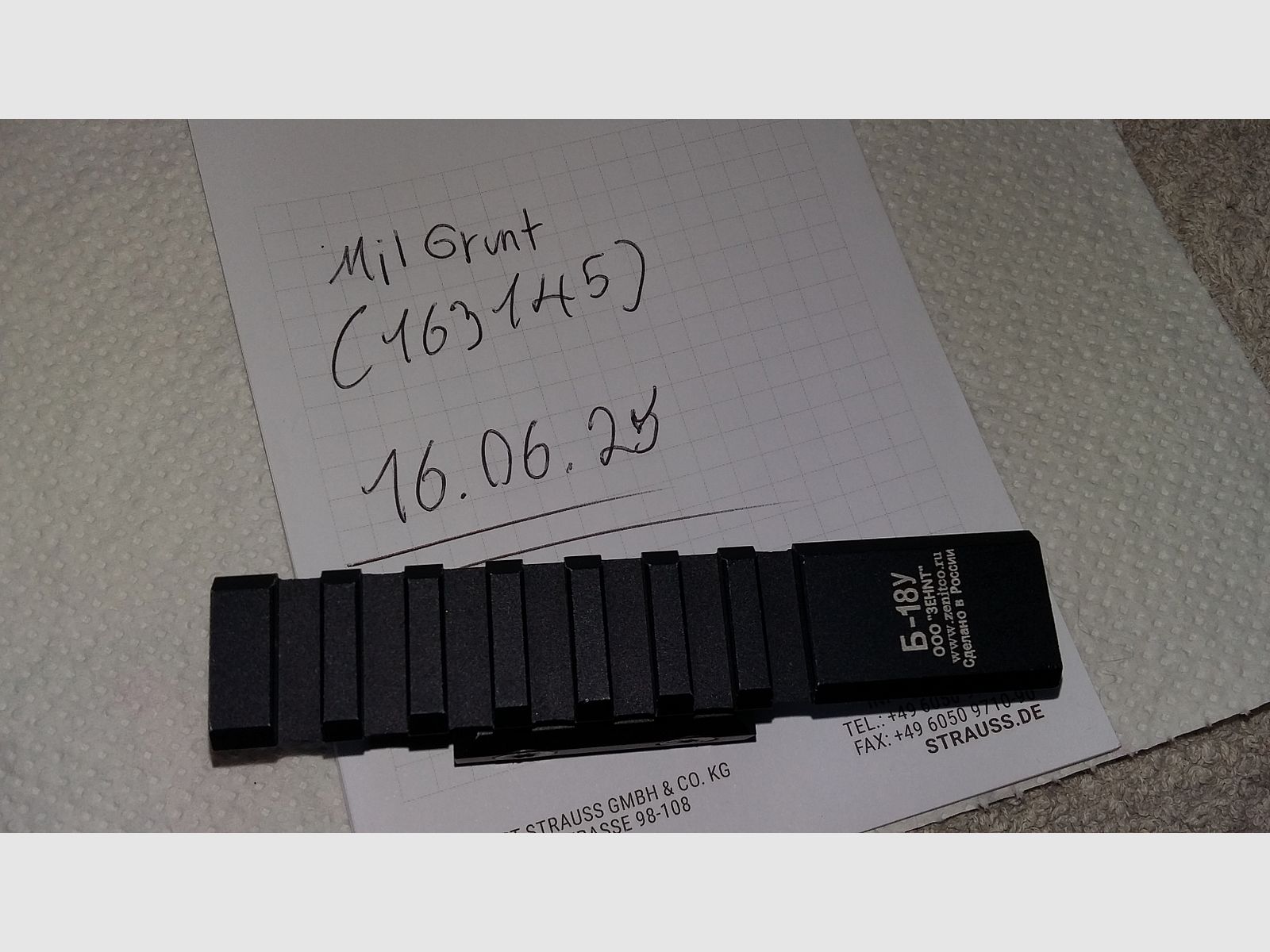 5KU Zenitco style AKS74U Kimmen Picatinnyrail Mount CNC Alu 