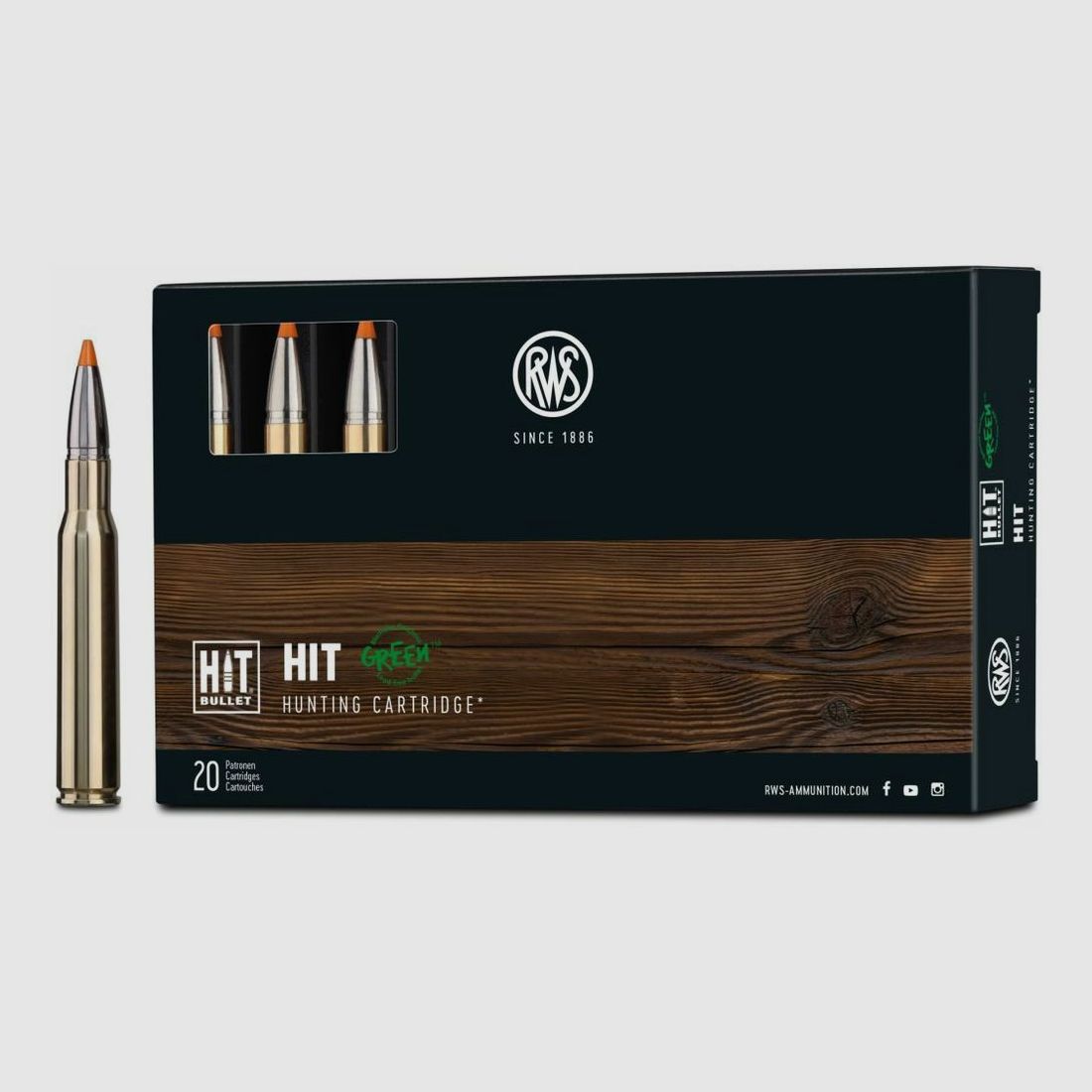 RWS HIT GREEN 10.7g/165grs - 20 pieces