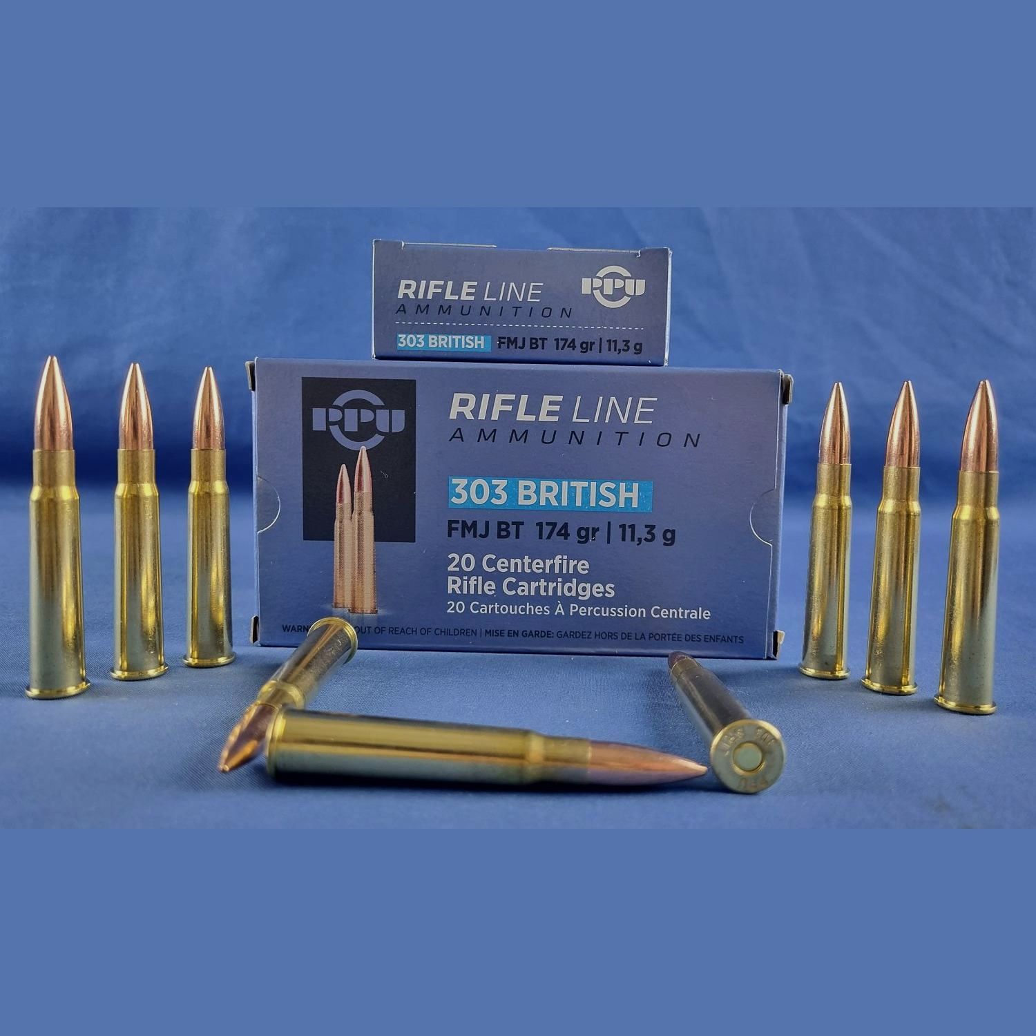 PPU 303British 174grs 11g FMJ