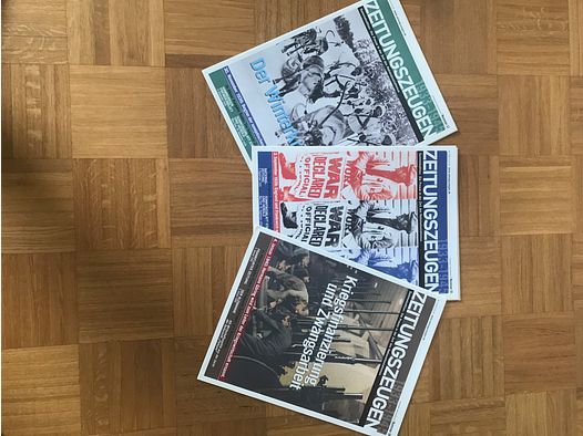 Zeitungszeugen . Gedruckte Sammeledition    102 Stück 