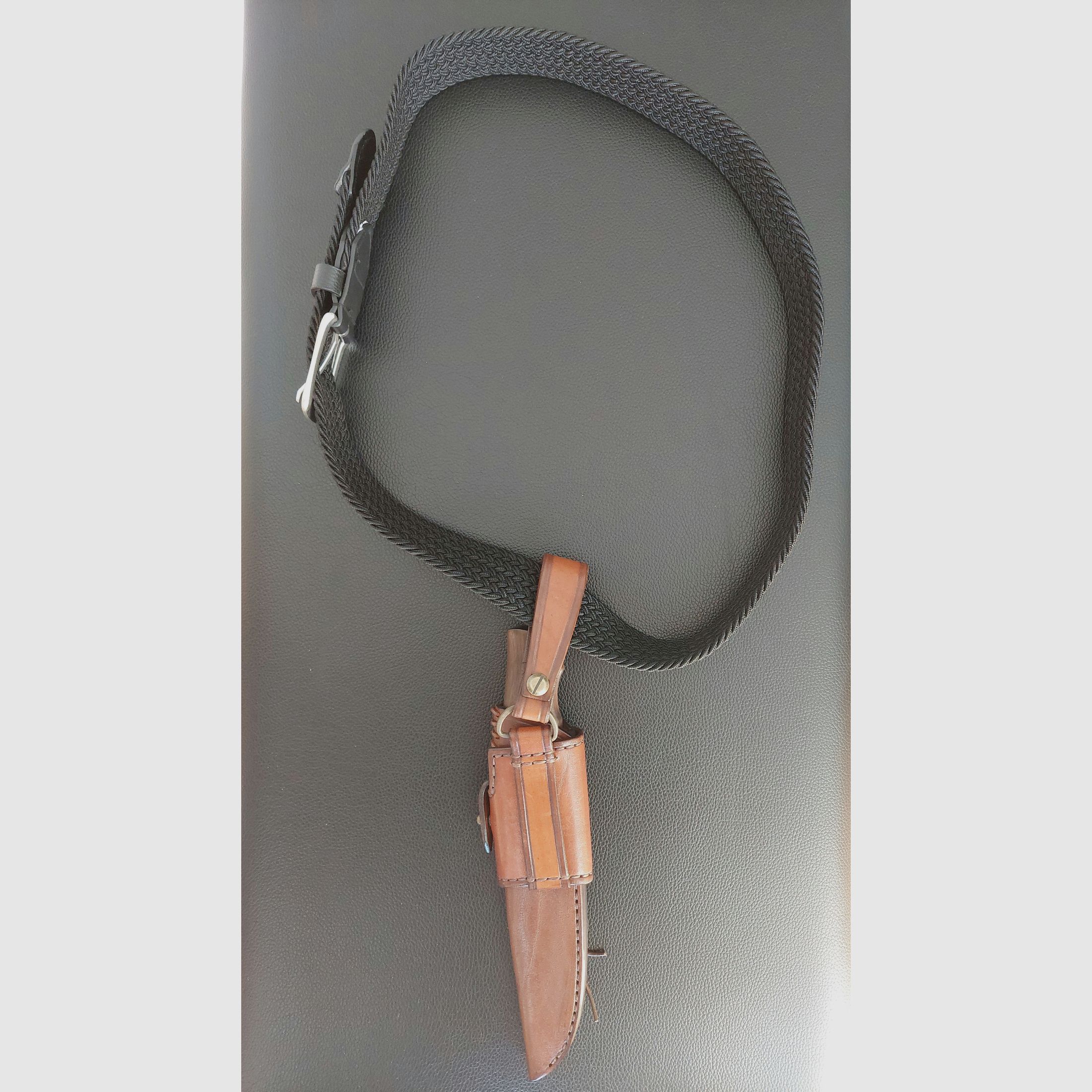 Handcrafted knife made from powder metallurgical Elmax steel, made as a one-off piece.