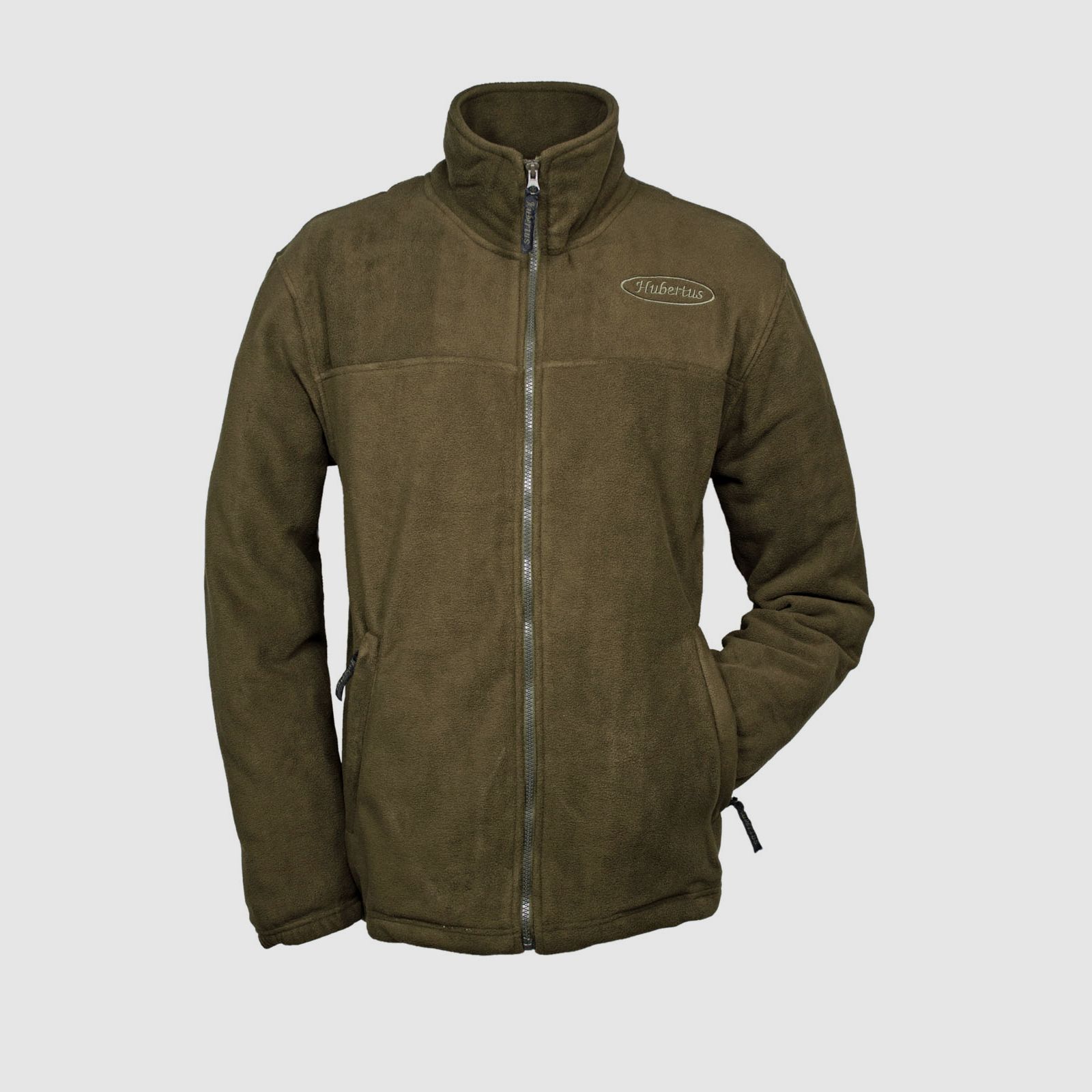 Fleecejacke Hubertus RHÖN - einfach, Farbe oliv