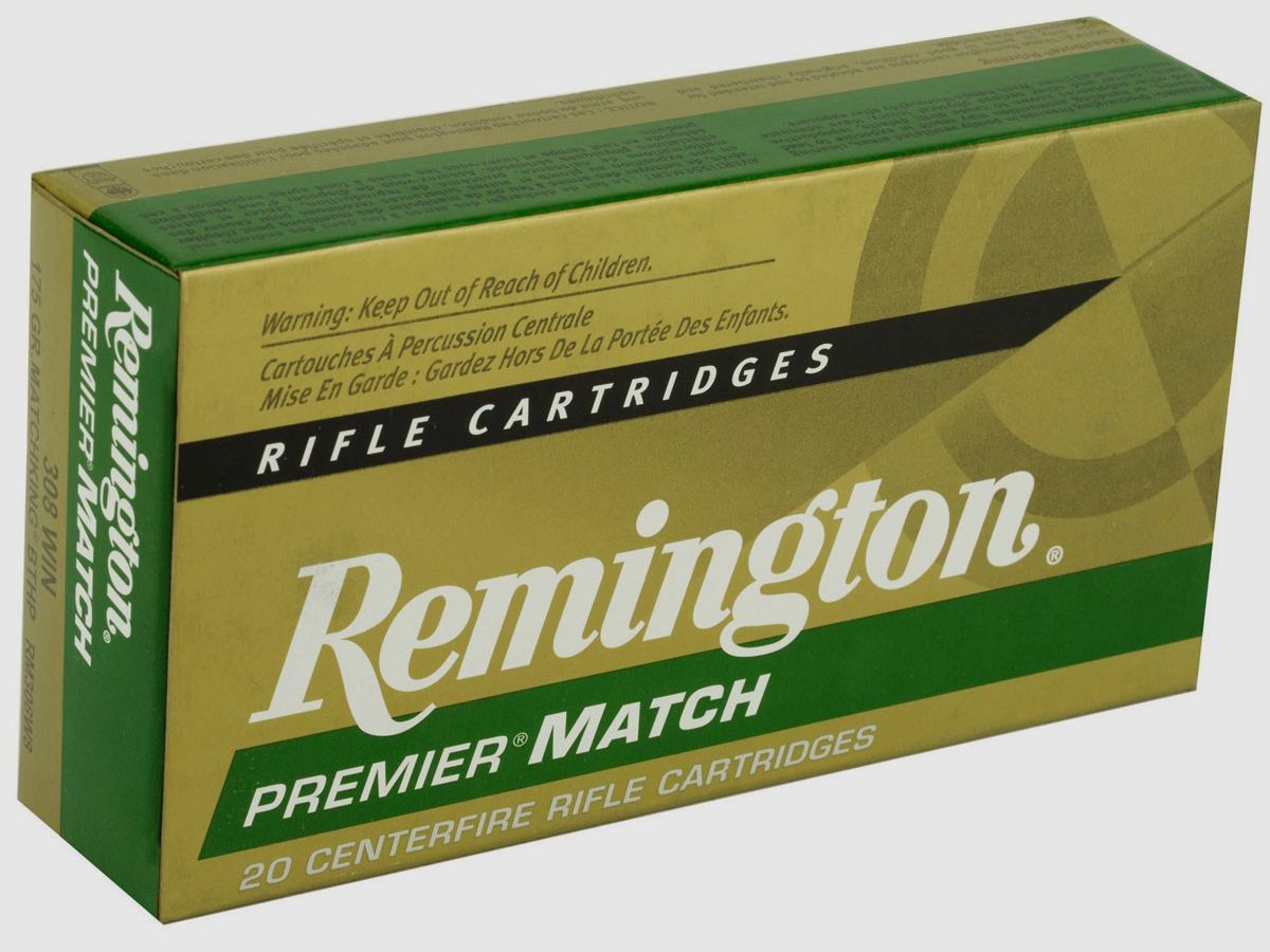 Büchsenmunition REMINGTON PREMIER MATCH – 308 Win. – 175 grains, Bild 2 von 3