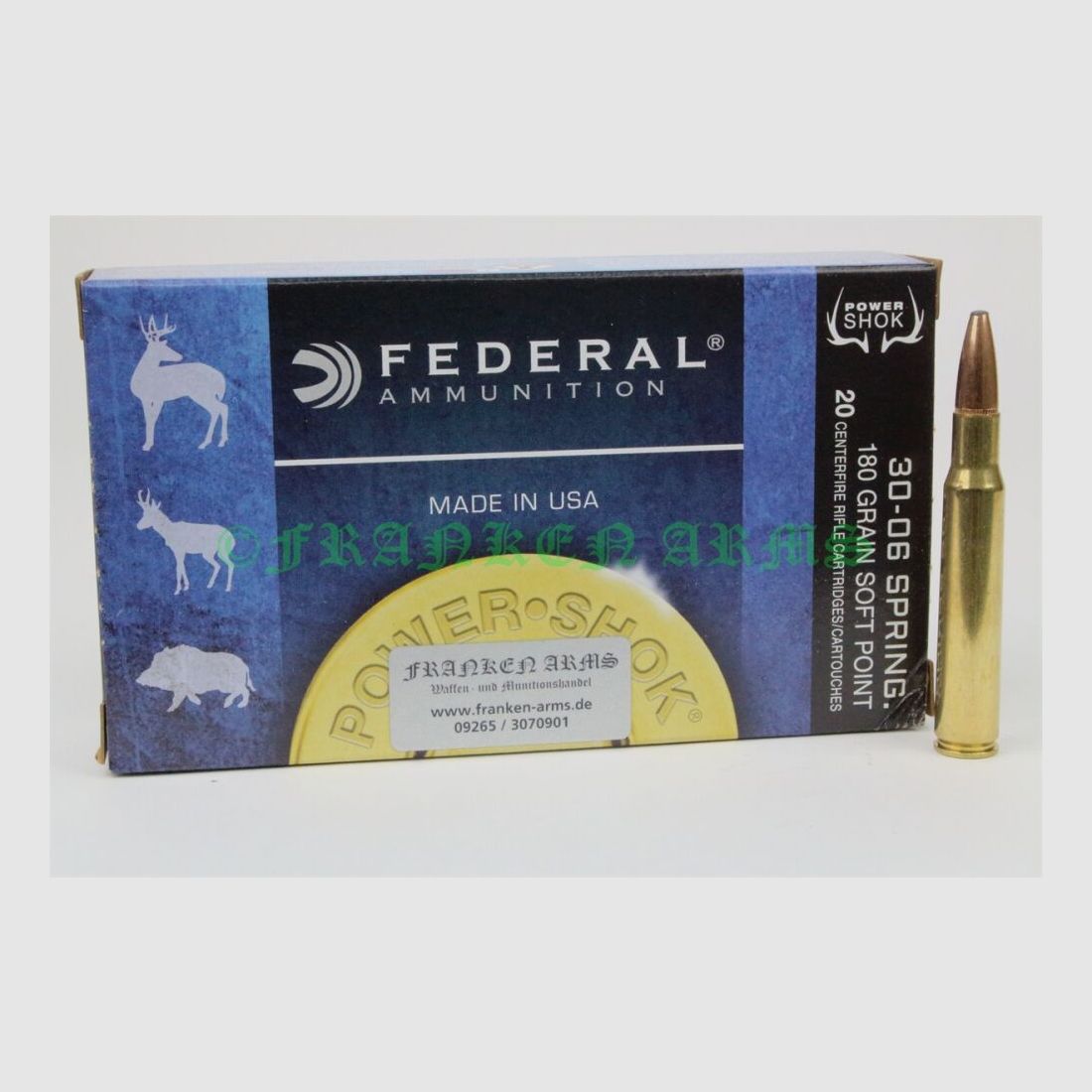 Federal Power Shok .30-06 soft point 180gr. 11.7g 20 pieces quantity discounts