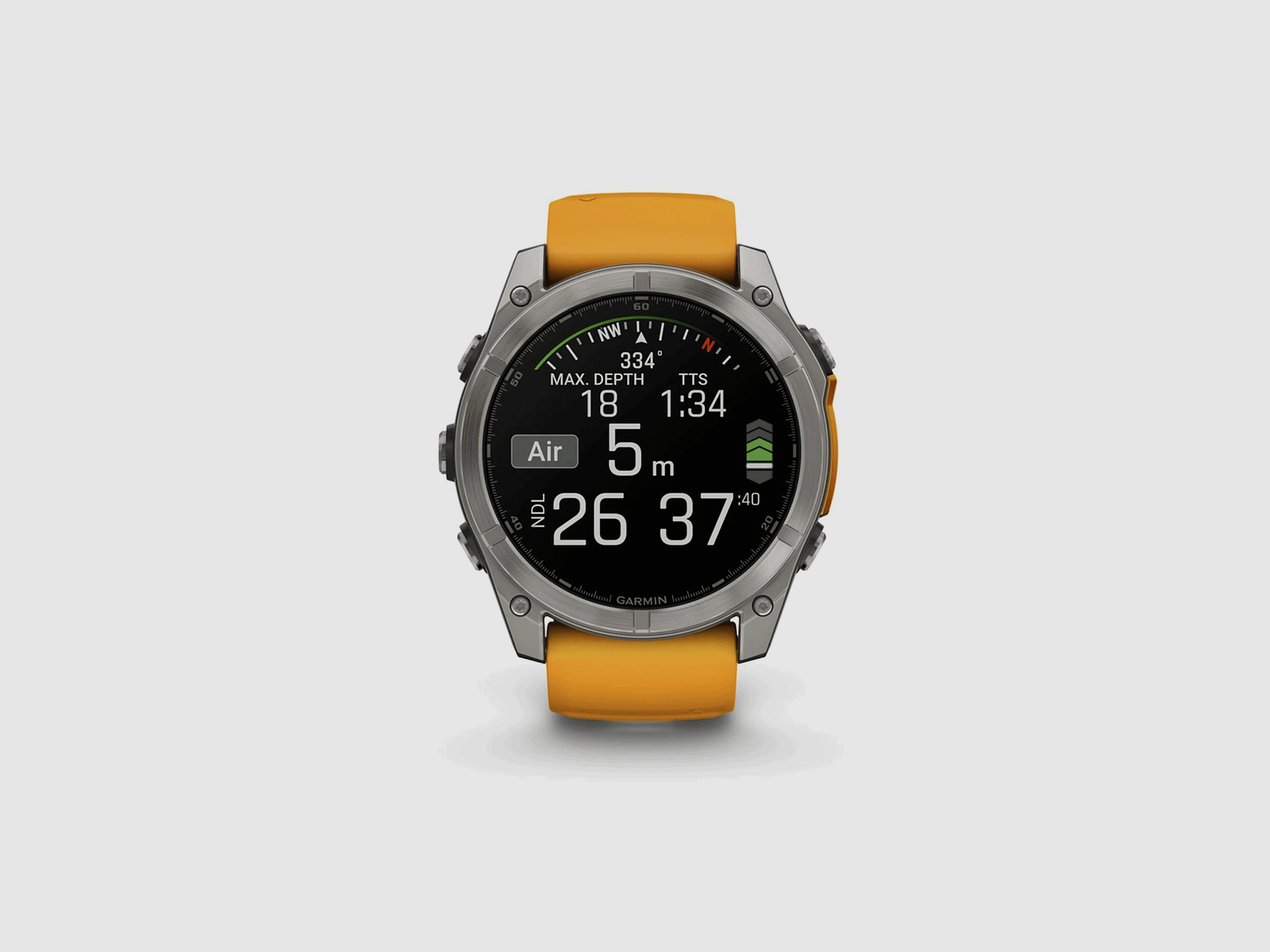 UHR – GARMIN – FĒNIX® 8 | 51MM | AMOLED | SAPPHIRE | Titan & Spark Orange, Bild 8 von 13