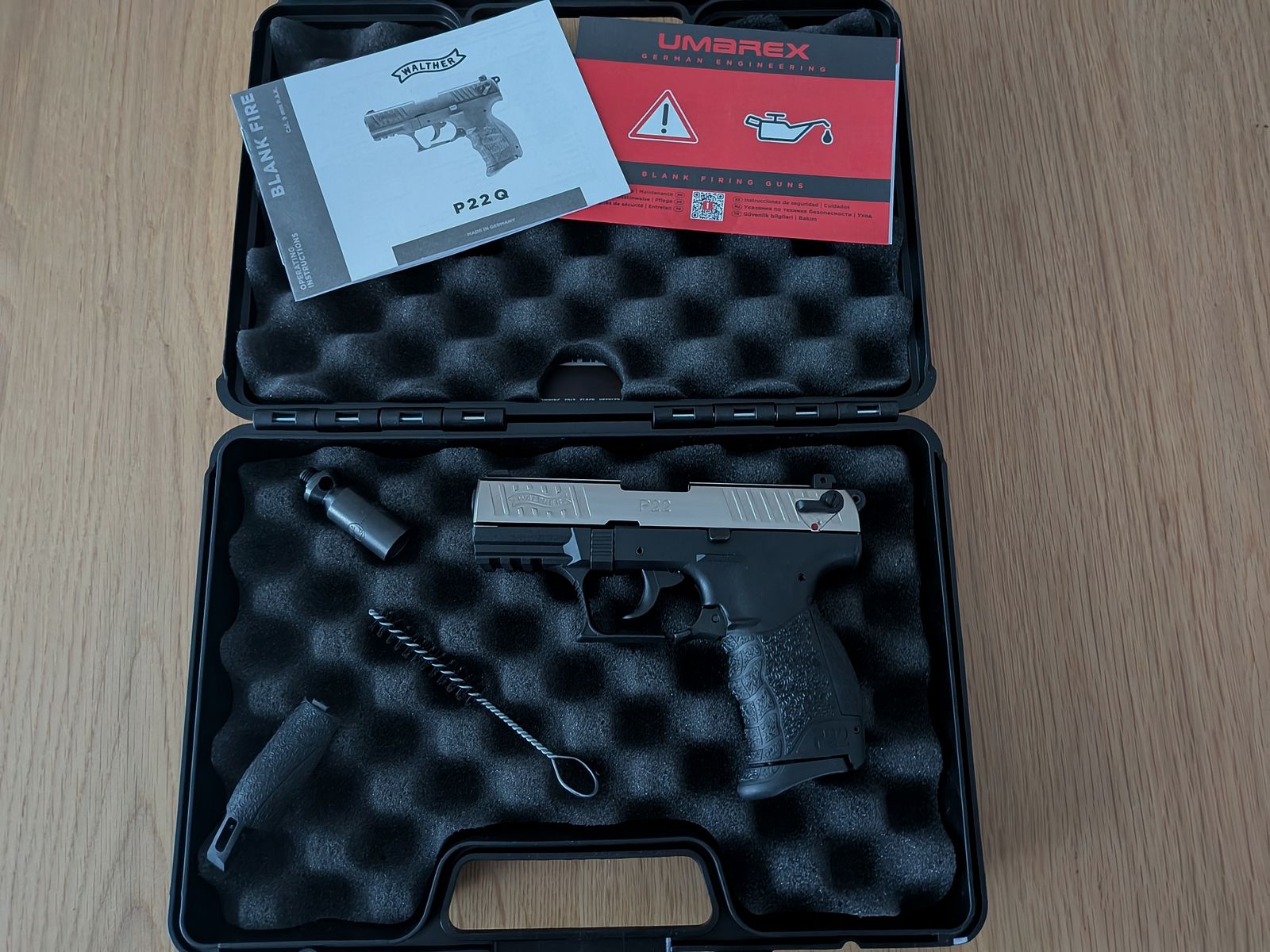 Walther P22Q Nickel 9mm P.A.K. ++ NOWY++P 22 Q Pistolet alarmowy