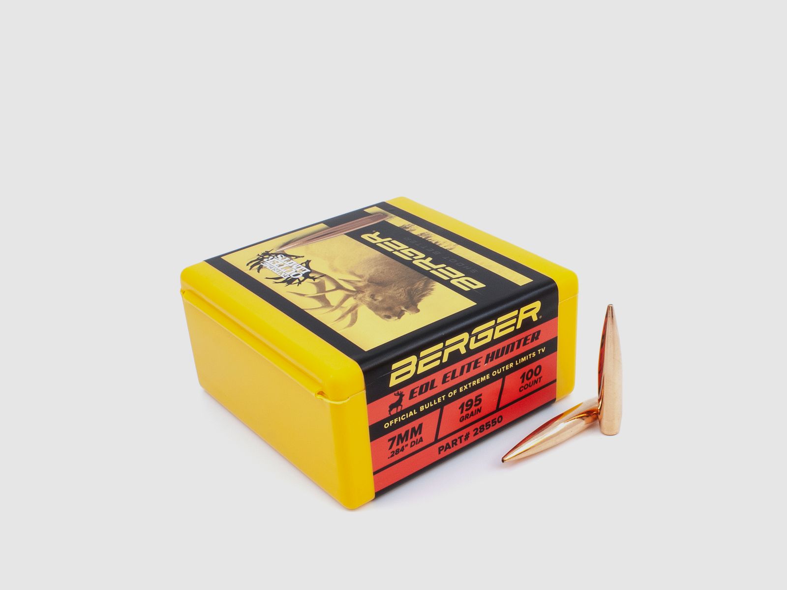 Berger Bullet 7mm/.284 EOL Elite Hunter 195GR 100 Pieces