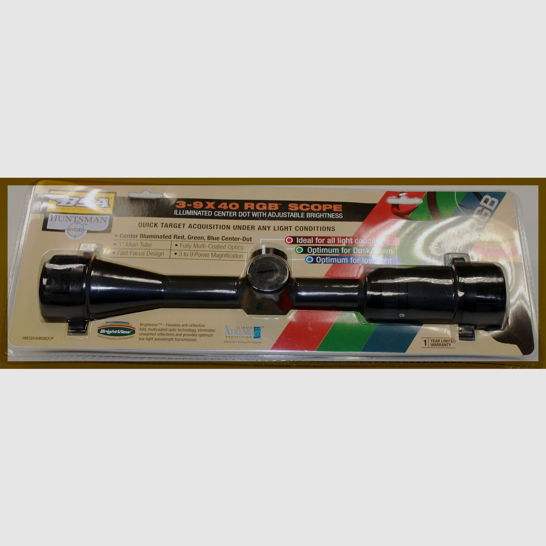 BSA Huntsman 3-9×40 RGB, afbeelding 1 van 2