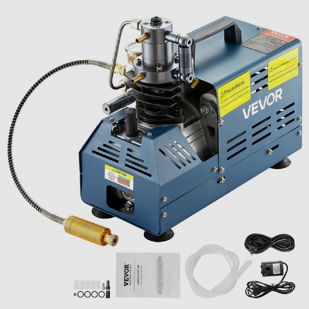 Compressore Vevor 300 bar raffreddato ad acqua