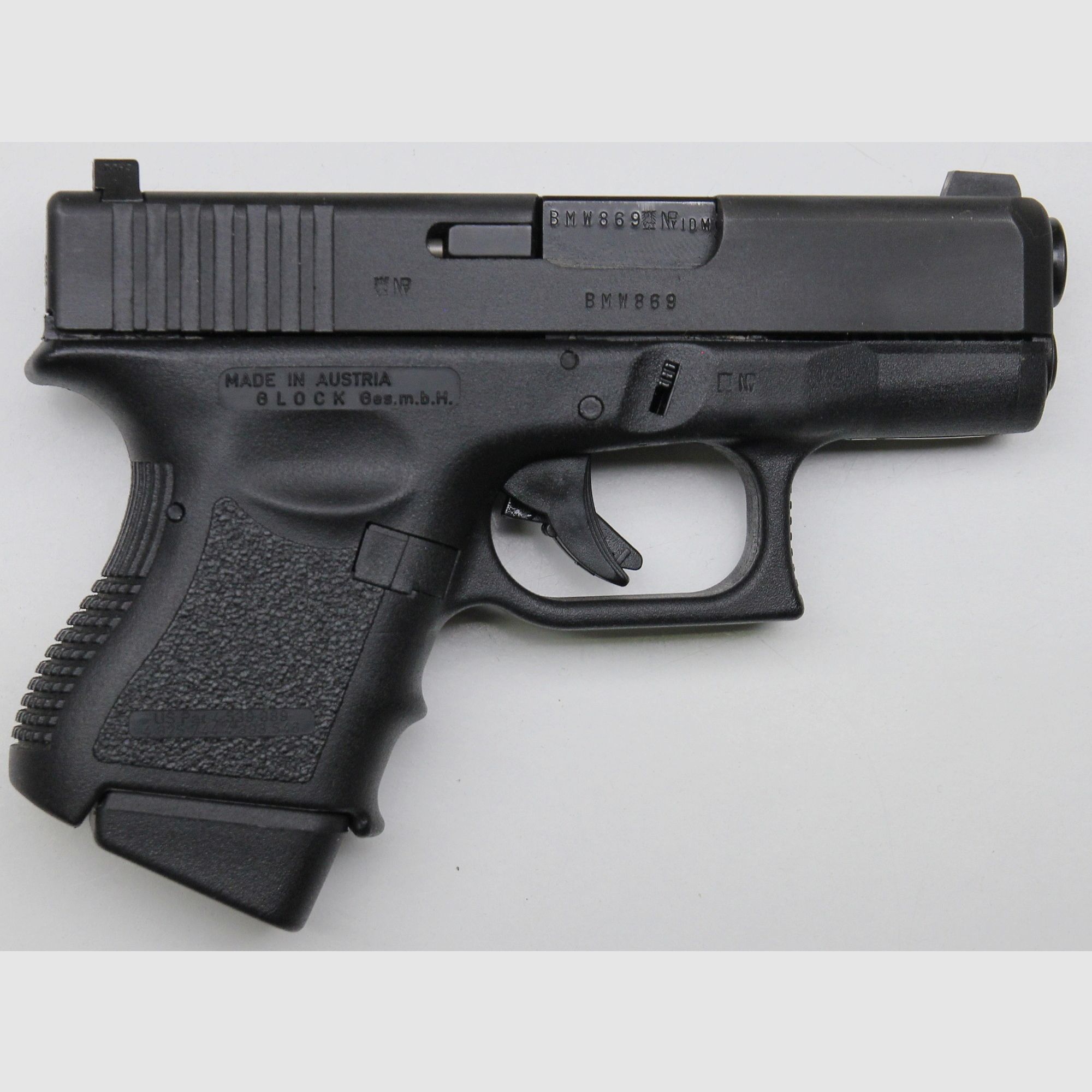 Glock 26 pistol caliber 9mm Luger