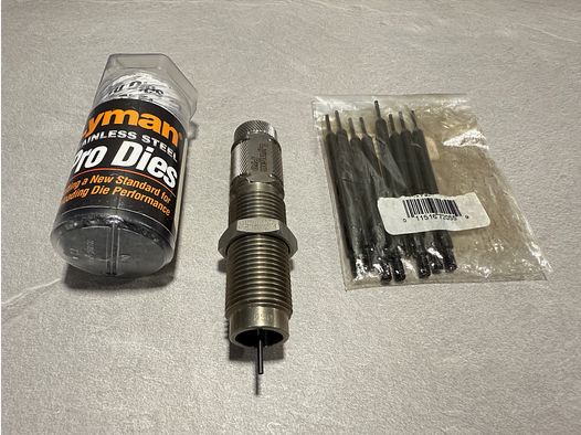 Universal spring-loaded decapping die LYMAN Pro primer die including replacement pins NEW Cal. .22 - 45