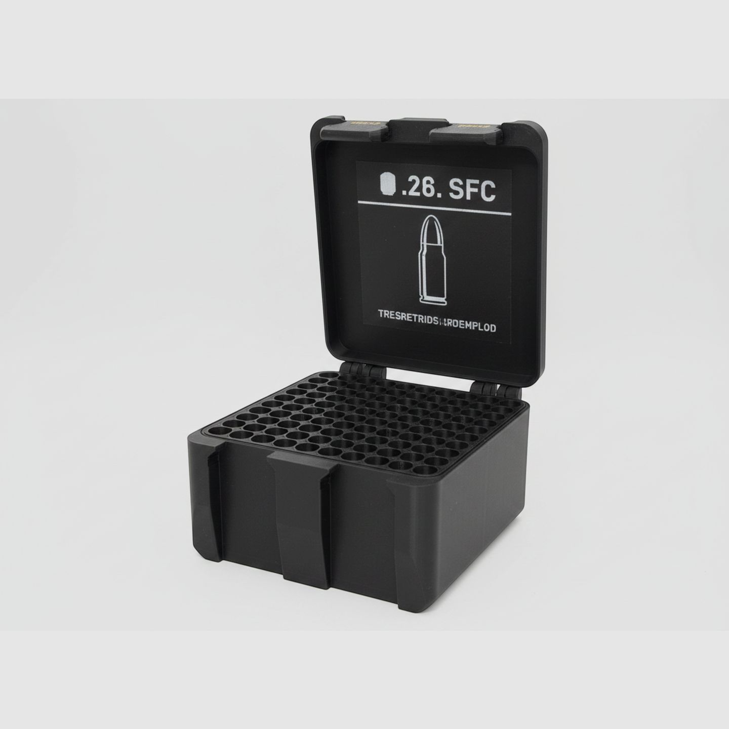 Filamelt Munitionsbox / 22 Creedmoor / 'Klapp- / Rastdeckel' / Patronenbox, Ammo Box