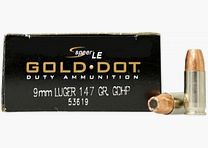 Speer Gold Dot 9mm Luger 147GR GDHP 50 cartridges