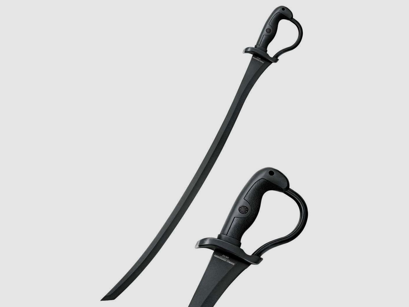 Combat Commander saber with black coating