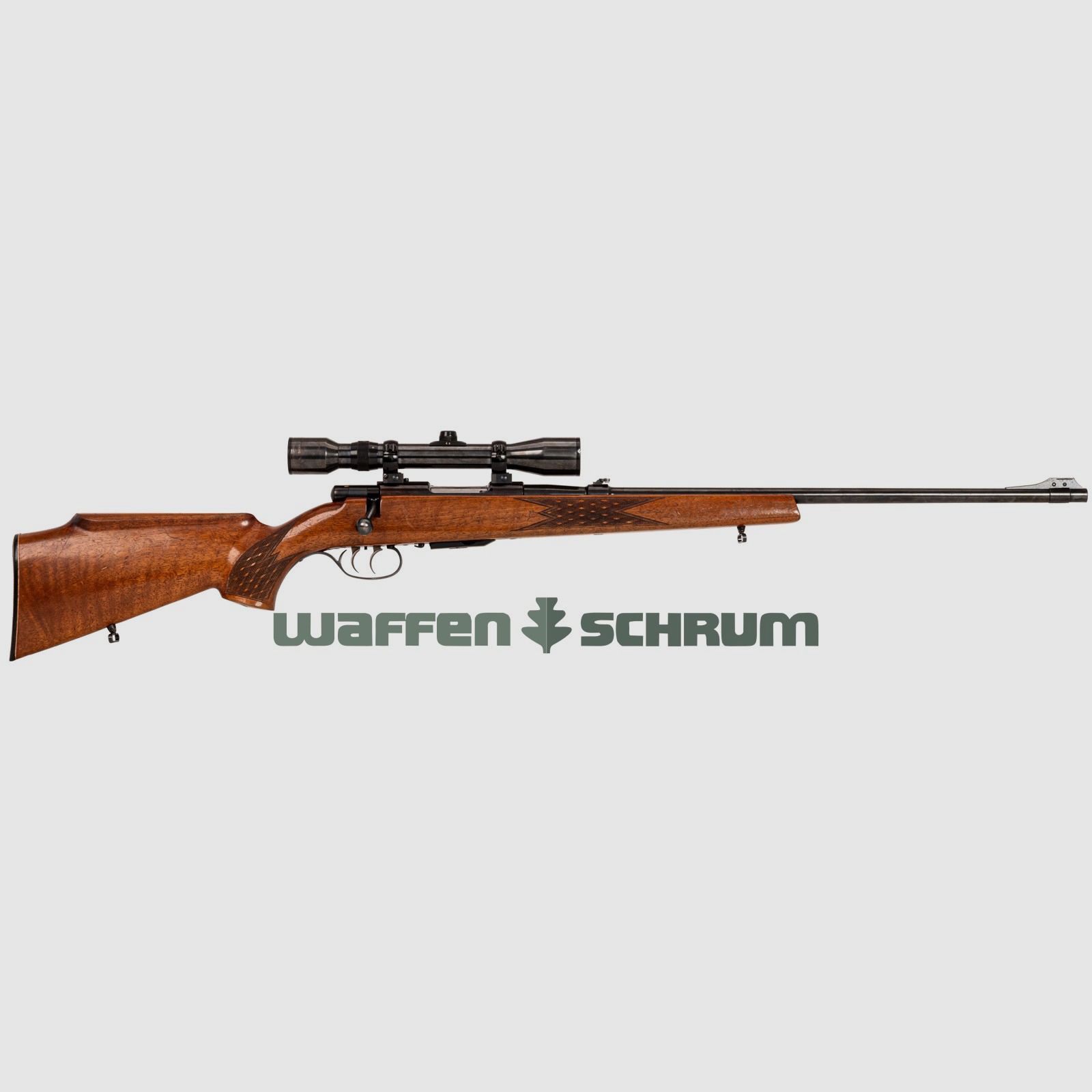 Anschütz 1532 .222Rem, ZF Geco 4x40 Abs 1, fixed mount, barrel length: 60 cm