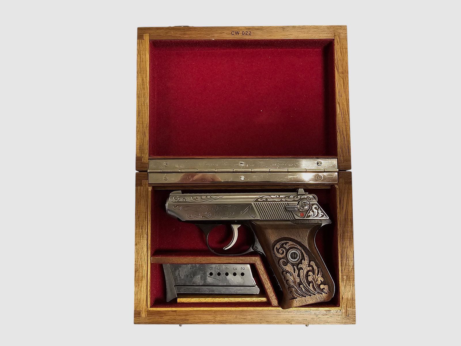 Walther in Holzschatulle Pistole 22lr - Sammlerstück aus Erbe. Guter Zustand - 25 Jahre TPH Eidtion 1969-1994