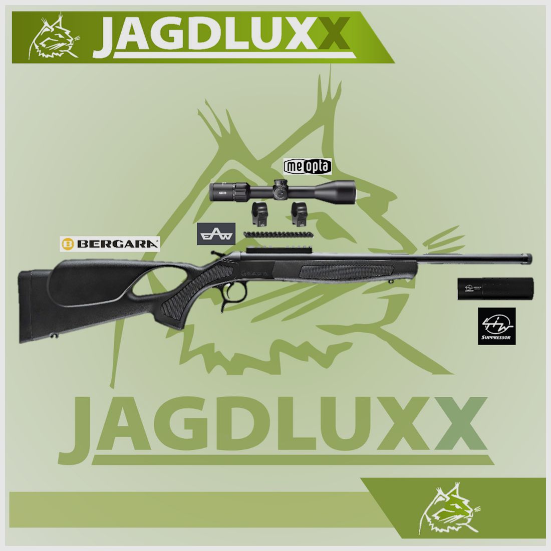 Bergara BA13 TD Take Down Thumbhole Kal. .308 Win. Kipplaufbüchse im Komplettset