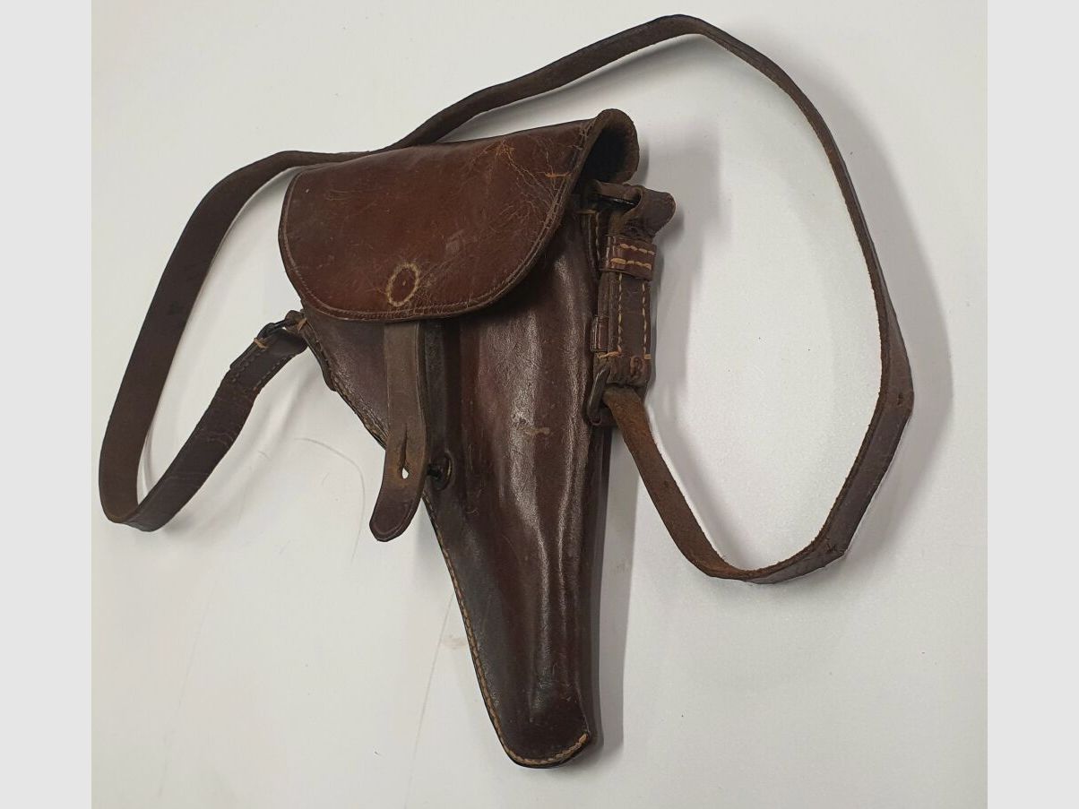 Unbekannt Schweizer leder Holster für P08 Parabellum