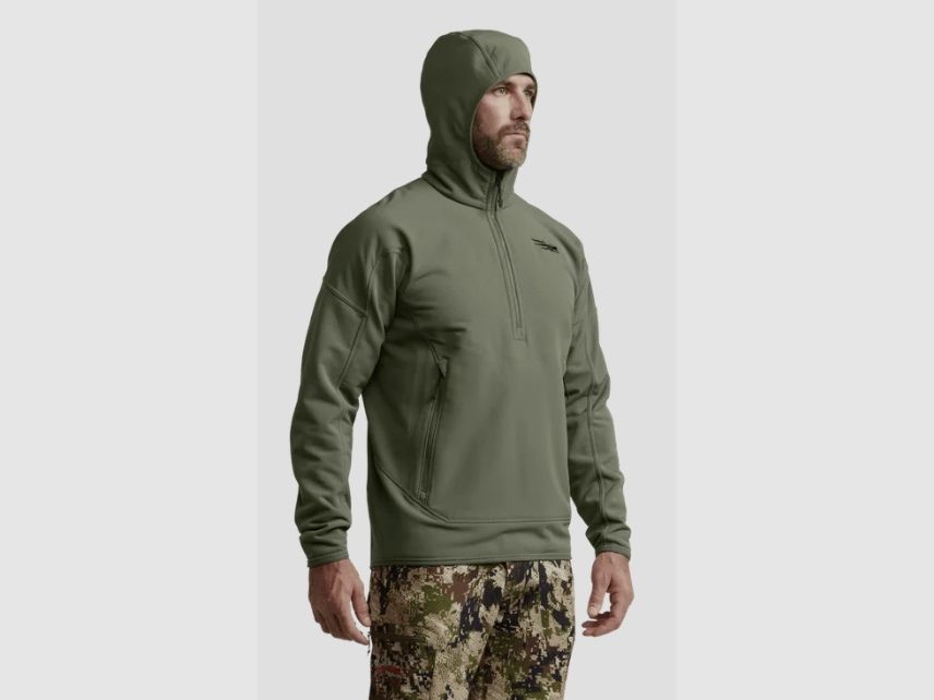 Sitka Alpha sweat à capuche en polaire – olive, image 3 sur 7
