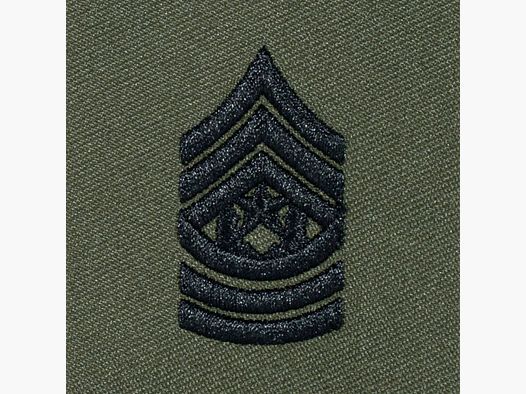 Unbekannt Rangabzeichen US Textil Comm.Serg. Major oliv