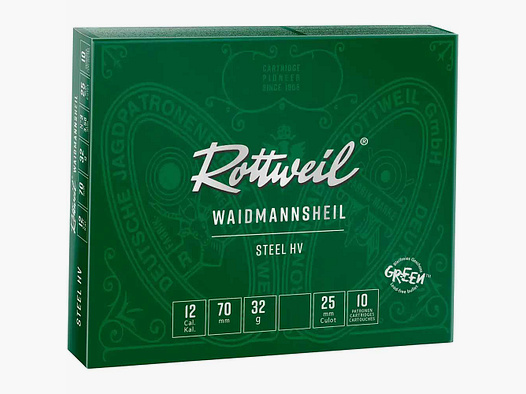 Rottweil 12/70 Waidmannsheil Steel HV  3,25mm - 32g