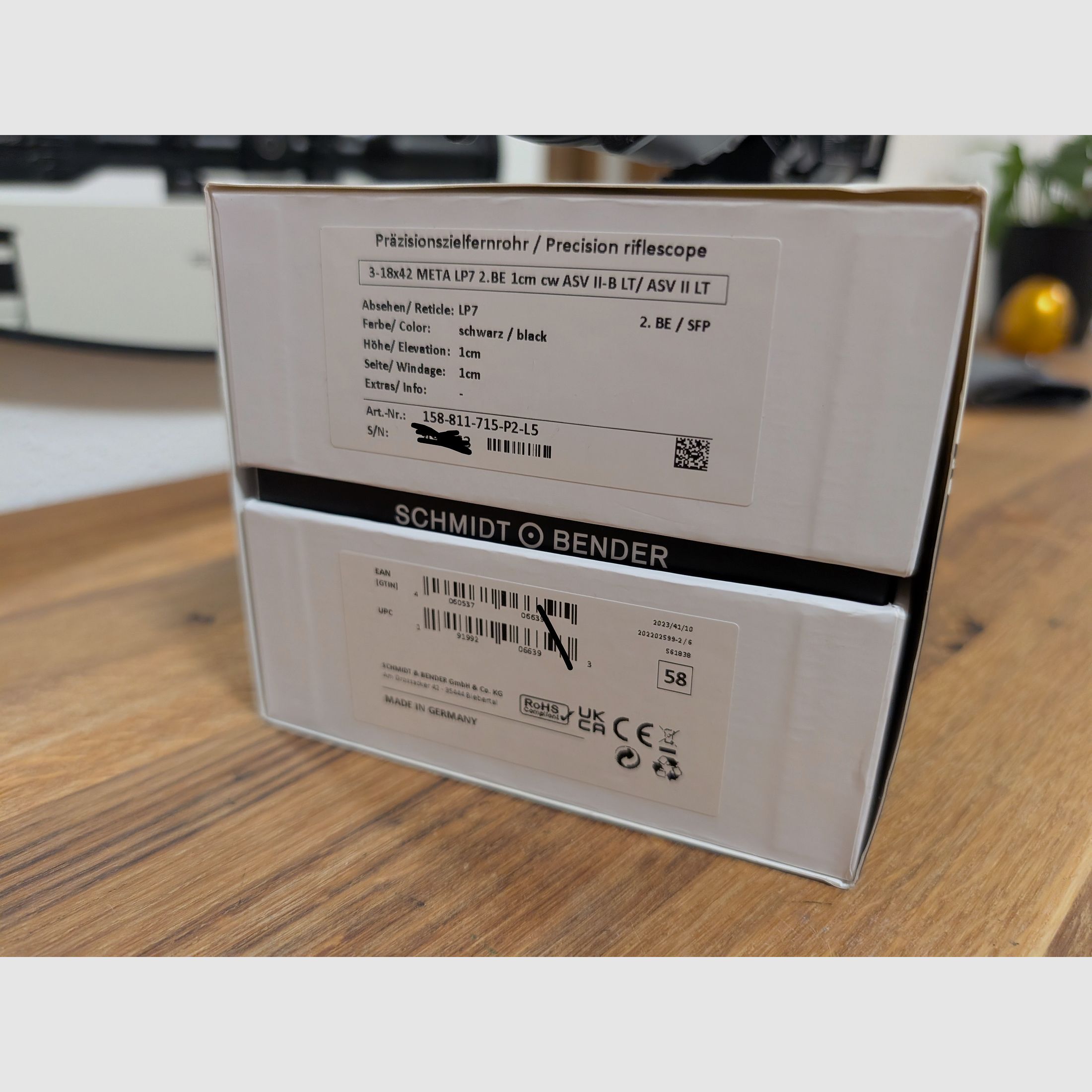 S&B Meta 3-18x42 SFP Wie neu 