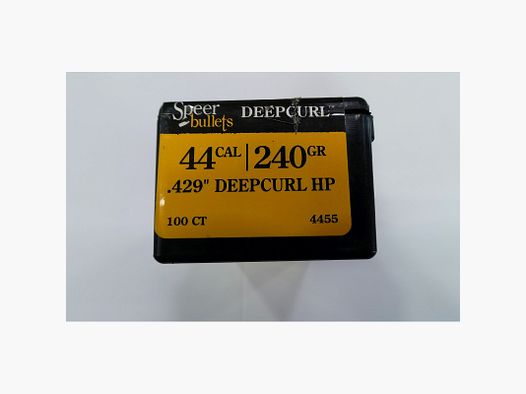 SPEER GESCHOSSE C44 240GR DIA 429