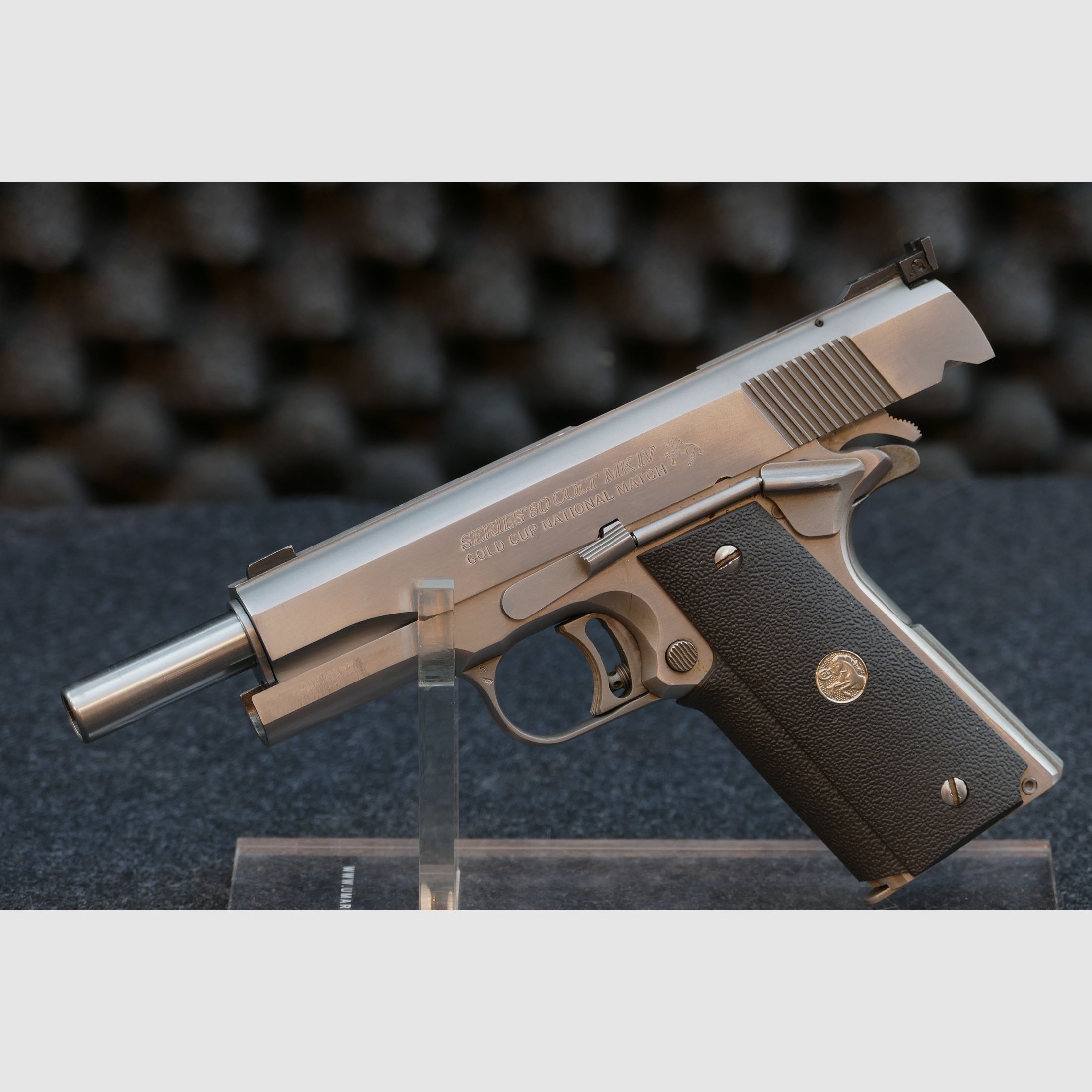 Colt Series 80 MK IV — Gold Cup National Match — .45 Auto (.45 ACP), stainless steel