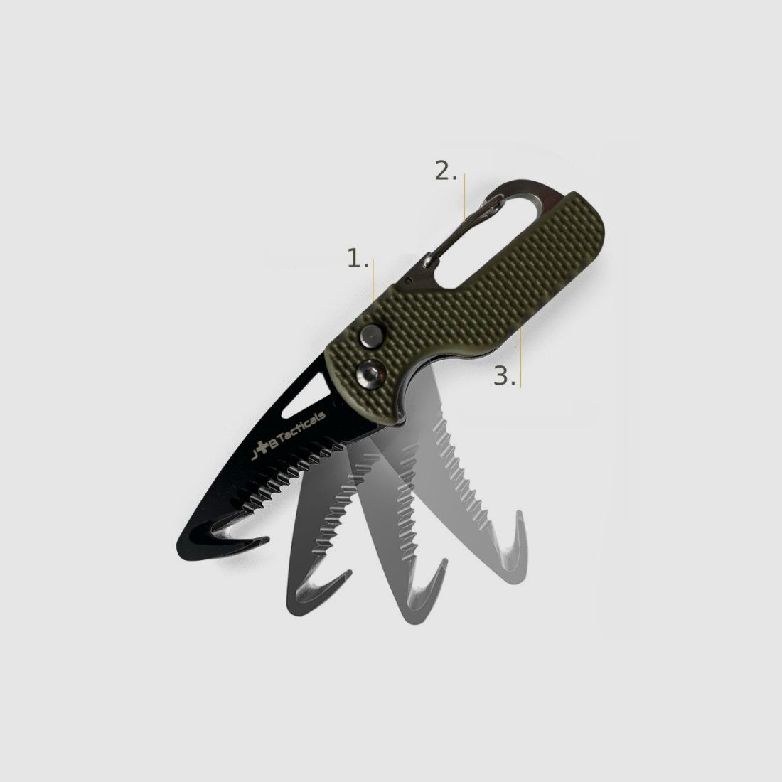 JB tactical – Trousse de premiers secours tactique IFAK II norme OTAN – conforme au TCCC (17 éléments) – verte, image 15 sur 18