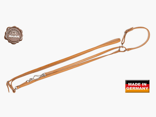 AKAH Umhängeleine mit Halsung 10 mm breit